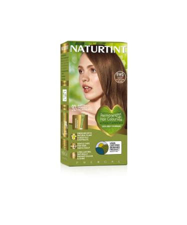 Naturtint Permanent Hair Colour Gel 6WG Radiant Golden Dark Blonde Plant Enriched Ammonia Free Long Lasting Grey Coverage and Radiant Colour Nourishment and Protection