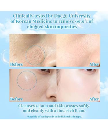 JAAN Korean Face Wash for Women, Pore Deep Cleansing Foam with 5 Natural Ingredients, Foaming Facial Cleanser for Hydrating & Moisturizing, Makeup & Blackhead Remover,Korean Skin Care,5.07fl.oz/150ml 1pcs - Buy Online on GoSupps.com