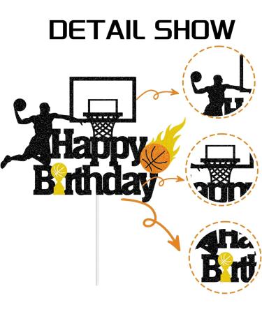 9pcs Basketball Cake Topper - Basketball Cake Decorations Boys Age 10 Cupcake Toppers Basketball Cake Topper Birthday Basketball Topper Basketball Cake Decorations for Boys - Buy Online on GoSupps.com