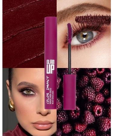  Glam Up Glam'Up Paris - Burgundy Mascara - Color Impact - Ultra Pigmented - Long-Lasting - Intense Look - Volume & Length - No Packages - Burgundy - Buy Online on GoSupps.com