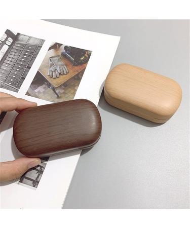 Nfegsiya Cute Cartoon Contact Lens Case with Mirror - Brown Storage Box & Gift - International Shipping Available - Buy Online on GoSupps.com