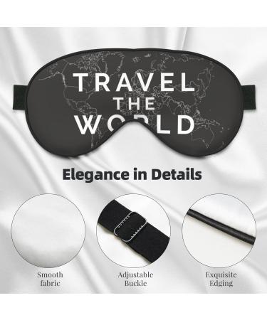 Adjustable Double-Sided Travel Sleep Mask | Soft Eye Covers for Perfect Sleep & Reduced Eye Edema - Shop Internationally - Buy Online on GoSupps.com