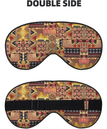 Buy African Textile Patchwork Soft Eye Mask | Sleep Mask for Men & Women | Travel Comfort - Buy Online on GoSupps.com