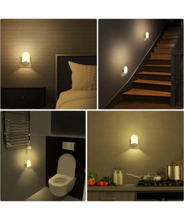 Night Light Socket 2 Pack - Automatic Twilight Sensor Baby Wall Lamp - Energy-Saving Warm White Night Light for Kids' Rooms Living Room Garage & Bathroom - Buy Online on GoSupps.com
