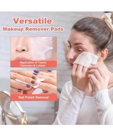 HOMEXCEL 200 Count Lint-Free Makeup Wipes | Premium Hypoallergenic Eye Makeup Remover Pads | Ideal for DIY Toner Masks & Nail Polish Removal - International Shipping Available - Buy Online on GoSupps.com