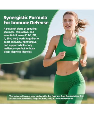 IIEltruiom Organic Blue Spirulina Chlorella Gummies 13-in-1 Super Greens & Superfoods Spirulina 2500mg Enhanced Daily Energy with Sea Moss Chlorophyll GLA Gluten Free 60 Vegan Gummies - Buy Online on GoSupps.com