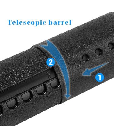 Dewel Plastic Document Tube 24.5-40 Inches Adjustable with Carrying Strap - Black, Waterproof, Telescoping Carrying Case - Buy Online on GoSupps.com