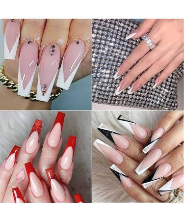 French Smile Liners - Stainless Steel V-Shape & U-Shape Nail Art Cutter for Perfect French Tips - Buy Online on GoSupps.com