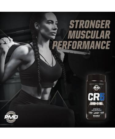PMD Sports CR5 Professional Creatine Complex | Optimize Recovery & Build Lean Muscle | 240 Capsules - Buy Online on GoSupps.com