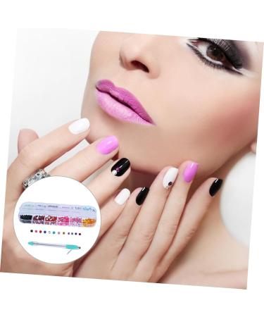 FRCOLOR 1 Set Manual Drilling Pen Hand Tools Kit De Manicura Stylus Drill Nail Rhinestone Nail Art Pen Rhinestone for Nails Embroidery Tools Diamond Stainless Steel Material Manicure 16X1cm Colorful - Buy Online on GoSupps.com