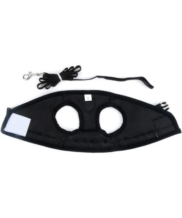 Ranphy Cat Dishes & Leash Set - Break-Proof Reflective Chest Harness for Small & Adult Cats - Soft Fabric Black Size L (Chest 44 cm) - Buy Online on GoSupps.com