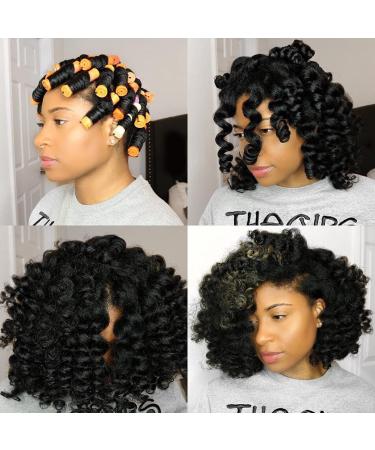 100pcs Perm Rods Set for Natural Hair - 5 Sizes Cold Wave Rods Hair Rollers for Women - Hair Curling Rods for Long Medium Small Hair - DIY Hairdressing Tools in Orange, Purple, Gray, Blue, Yellow - 100 Count - Buy Online on GoSupps.com