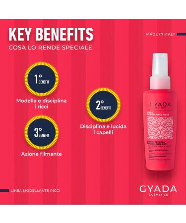 Gyada Cosmetics Srl GYADA COSMETICS Light leavein modeling curly hair without rinsing restructuring and moisturizing lymph base of vine and rice water 125 ml - Buy Online on GoSupps.com