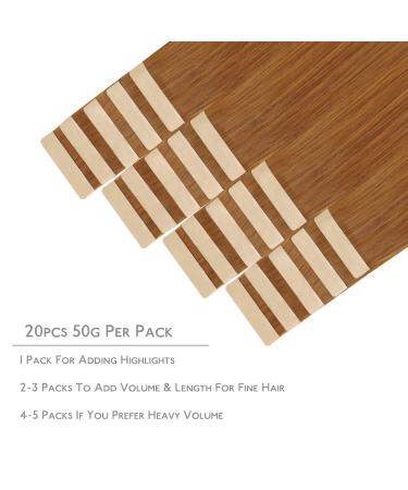 Buy If Salife Real Hair Tape Extensions - 20Pcs 30g 10 Inch Auburn Ginger Remy Skin Weft - Invisible Tape for Perfect Volume - Buy Online on GoSupps.com