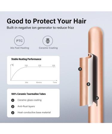 janelove Hair Curler Curling Wand for Long Hair Curling Wand Set with 5 Ceramic Barrels from 9/18/25/32 mm 150 -210 Temperature Control with Heat Resistant Glove - Buy Online on GoSupps.com