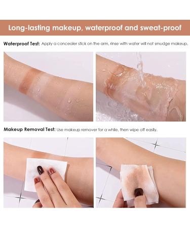 3Pcs Cream Blush & Highlighter Sticks for Cheeks & Lips - Highlighting Bronzer Pen for All Skin - High Gloss White & Milk Tea Pink - 3 Count (Pack of 1) - Buy Online on GoSupps.com