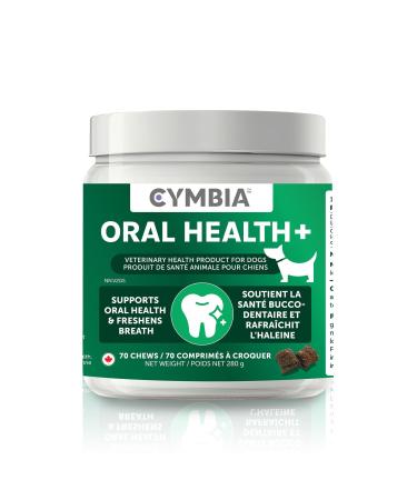 Cymbia Oral Health+ - Advanced Dog Dental Care Chews with Kelp Pomegranate and Cranberry - Fresh Breath Immune Support & Antioxidants - Vet-Formulated Dental Treat for Dogs - Approx. 70 Days Supply