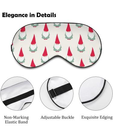 Christmas Gnomes Sleep Mask - Adjustable Eye Cover for Sleeping & Travel - Men & Women - Buy Online on GoSupps.com