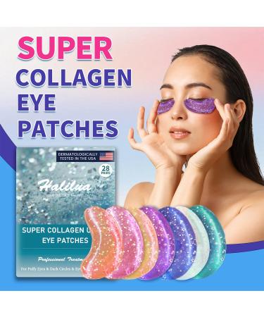 Under Eye Patches (28 Pairs) - 24K Gold Gel Masks for Dark Circles Puffiness & Wrinkles - Colorful Eye Treatment Solutions - Buy Online on GoSupps.com