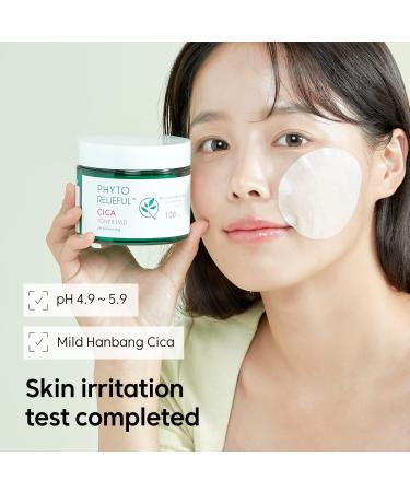 Buy THANKYOU FARMER Phyto Relieful CICA Toner Pad - 100 Biodegradable Cotton Pads Vegan Soothing Hydration with Hyaluronic Acid & Centella Asiatica - Dermatologist Tested - Buy Online on GoSupps.com