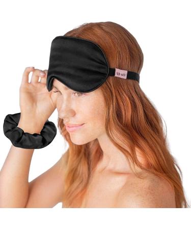 Kitsch Satin Sleep Set Black - 3 Piece Luxury Bedding Collection - Buy Online on GoSupps.com