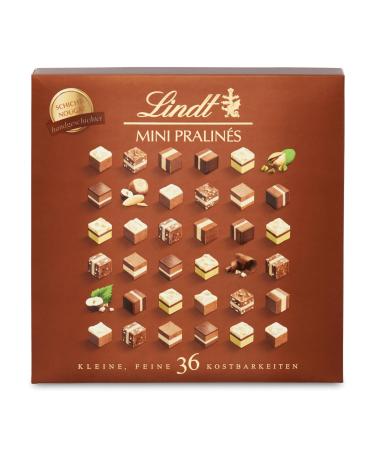 Lindt chocolate - nougat mini pralin s |165 G |-Sching with 36 chocolates in 9 selected exquisite |Praline gift |Chocolate gift |1 pack nougat 165 g - Buy Online on GoSupps.com