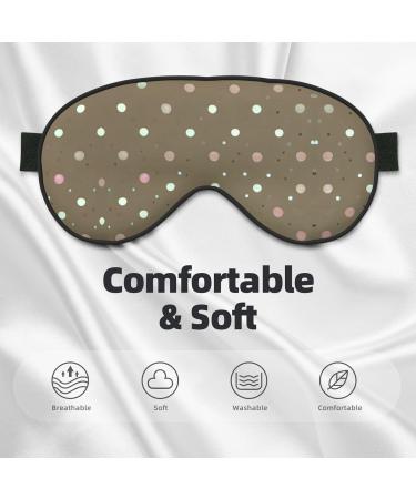 Polka Dot Ultra-Soft Light-Blocking Eye Mask for Restful Sleep | International Shipping Available - Buy Online on GoSupps.com