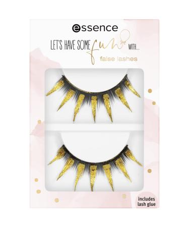 Essence Let's have some fun with ... False Lashes No. 02 Living in A Fun-Tasy World gold extreme volume easy to remove immediate result volume (1 pair)