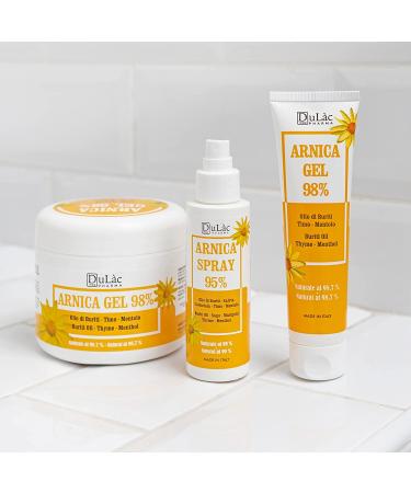 Dulc Arnica Gel 98% Maximum Strength 16.9 Fl Oz - Muscle and Joint Relief, Cool Effect, Dermatologically Tested - Made in Italy - Buy Online on GoSupps.com
