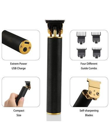 Frascio Zero Gapped Cordless Hair Clippers - Professional Haircut & Grooming Kit for Men | USB Rechargeable | Black - Buy Online on GoSupps.com