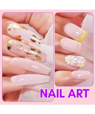 Buy Makartt Gel Nail Polish Set - 6PCS Natural Nude Jelly Pink & Glitter - UV LED Soak Off for DIY Nail Art & Home Salon - Buy Online on GoSupps.com