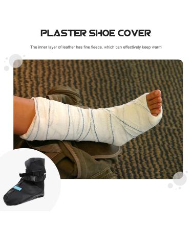 FOMIYES Plaster Warm Shoe Covers | Winter Toe Warmers & Cast Sock Covers for Ankle Braces & Foot Fractures - Buy Online on GoSupps.com