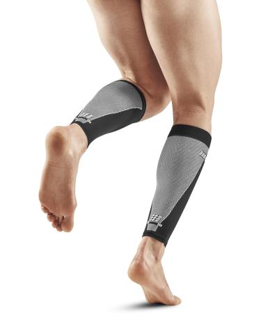 CEP Men's Ultralight Calf Sleeves - Breathable Compression Socks (Black/Grey Size L) for Enhanced Performance - Buy Online on GoSupps.com