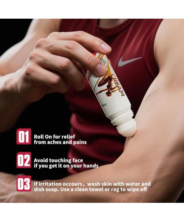 CARELAND Pain Relief Roll On Cream 2 Pack Capsaicin Roll On with Menthol & Methyl Salicylate Formula 3oz Cooling Joint Pain Relief for Knee Lower Back Neck & Sore Muscles Arthritis Pain Reliever - Buy Online on GoSupps.com