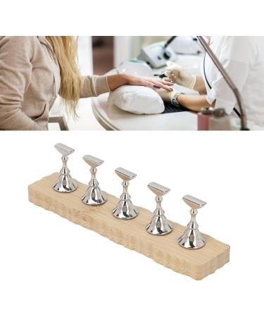 Nail Stand for Press On Nails Display Nail Practice Stand Wave Edge Wooden Base Nail Practice Stand - Buy Online on GoSupps.com
