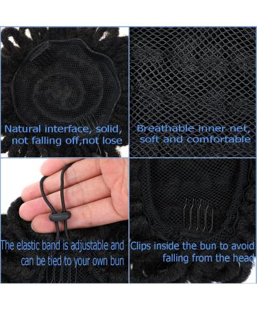 Liliyab Loc Bun Dreadlock Afro High Puff Drawstring Ponytail for Black Women - Buy Online on GoSupps.com