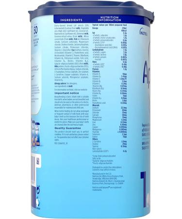 Aptamil Stage 1 Baby Formula: No.1 in Europe | Milk Powder with DHA, Omega 3 & Prebiotics | 28.2 oz - Buy Online on GoSupps.com