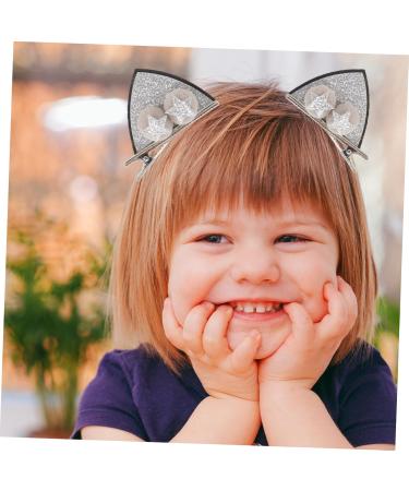 FAVOMOTO 4 Pairs Animal Ear Hair Barrette Hair Accessories for Hair Barrette Hair Barrette Cat Ears Hairpins Barrette Sequin Hair Clips Cute Cloth - Buy Online on GoSupps.com