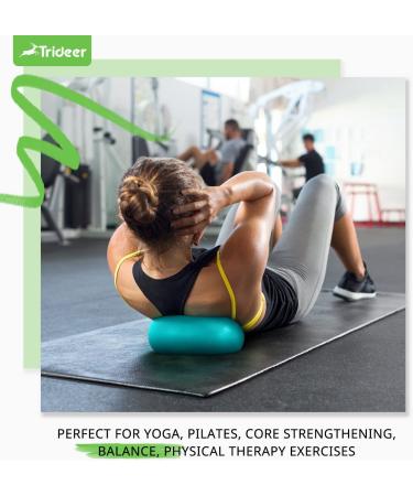 Trideer 9 Inch Pilates Ball - Small Exercise Ball for Core Training & Physical Therapy - Yoga Barre Ball for Balance & Stability - Includes Exercise Guide - Turkis - Buy Online on GoSupps.com