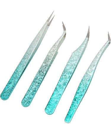 Fine Point Stainless Steel Tweezers for Nail Art Rhinestones Lightweight Design with Comfortable Grip Versatile Tool Silicone Pressing Head for Easy Sticker Application - Buy Online on GoSupps.com