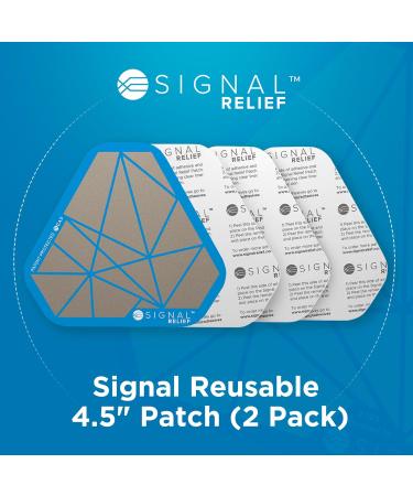 Pain Relief Patches for Back Knee or Leg Pain and Cramps - Reusable Pain Patch - 4.5" - Pack of 2 with Adhesives - Buy Online on GoSupps.com