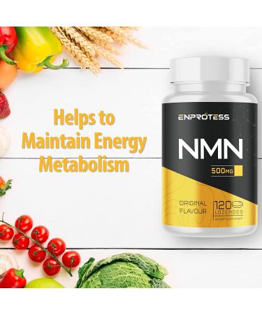 Max Absorbency Sublingual NMN 500mg Lozenges - 120-Day Supply for Cell Repair, Energy Boost, Muscle Health & Anti-Aging | Immune Support Supplement - Buy Online on GoSupps.com