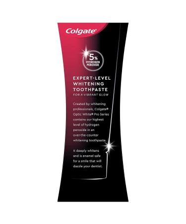 Colgate Optic White Pro Series Whitening Toothpaste with 5% Hydrogen Peroxide - Stain Prevention - 3 oz Tube - Buy Online on GoSupps.com