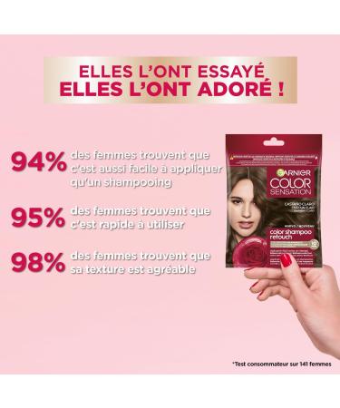 Garnier Color Shampoo Retouch Permanent Hair Color Chestnut - 100% Grey Coverage - Lasts Up to 4 Weeks - Buy Online on GoSupps.com