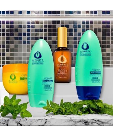 Buy ULTIMATE Moroccan Argan Oil Mint Shampoo 300ml - Sulfate Free & Color Safe - Nourishing Argan Oil for Healthy Hair - Buy Online on GoSupps.com