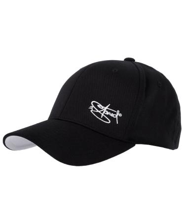 2Stoned Flexfit Baseball Cap with Embroidered Classic Logo 20 Colors and 5 Sizes for Women Men and Children SM Black