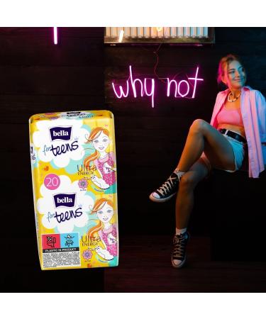 Buy Bella for Teens Ultra Binding Energy - Fragrance-Free Ultra Thin Pads 6-Pack (120 Pieces) for Ultimate Comfort - Buy Online on GoSupps.com