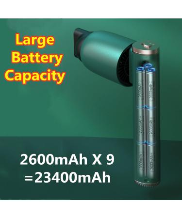 Cordless Hair Dryer with Nozzle Portable Travel Blow Dryer with Charging Base Rechargeable Cold/Hot Wind 23400mAh Built-in Battery for Home & Travel - Buy Online on GoSupps.com
