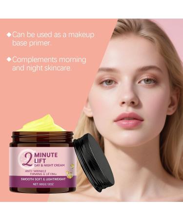Cr me de jour et de nuit 2 Minute Lift hydratant visage raffermissant anti-rides avec collag ne raffermissant pour la peau vieillissante hydratant r duit l'apparence des ridules (2pcs) - Buy Online on GoSupps.com