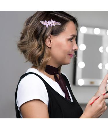 FRCOLOR Flower Crystal Rhinestones Barrettes Fashion Ponytail Holders Luxury Glitter Sparkly Jeweled Hair Clips French Metal Snap Alligator Hair Clips for Wedding Birthday - Buy Online on GoSupps.com